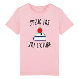 T-Shirt Enfant J'peux pas j'ai lecture 