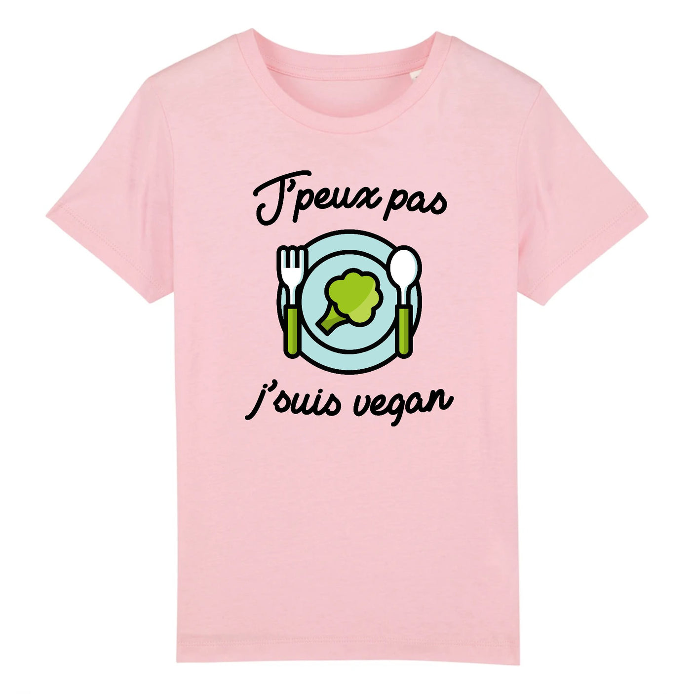 T-Shirt Enfant J'peux pas j'suis vegan 