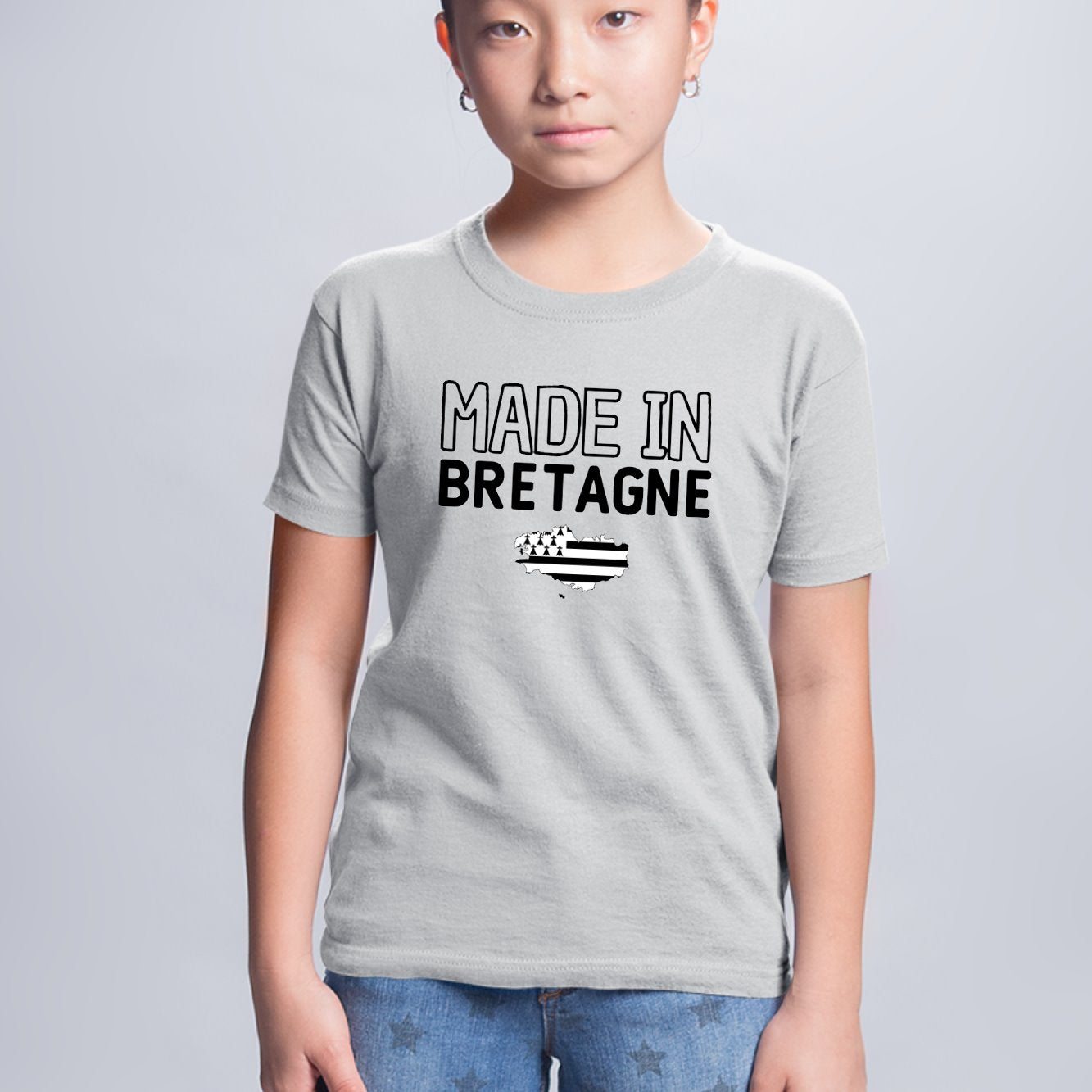 T-Shirt Enfant Made in Bretagne Gris