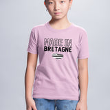 T-Shirt Enfant Made in Bretagne Rose