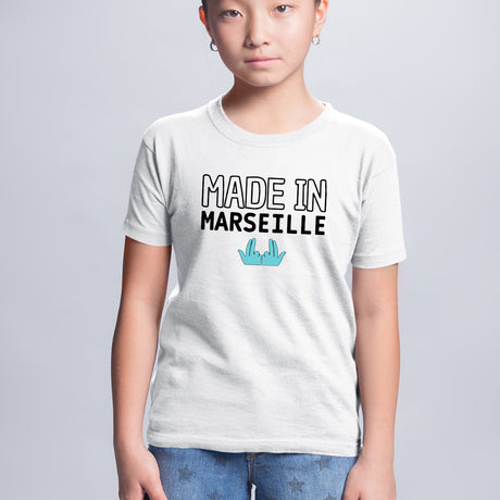 T-Shirt Enfant Made in Marseille Blanc