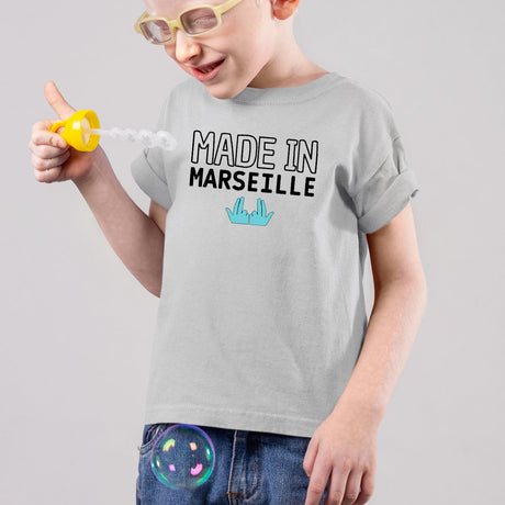 T-Shirt Enfant Made in Marseille Gris