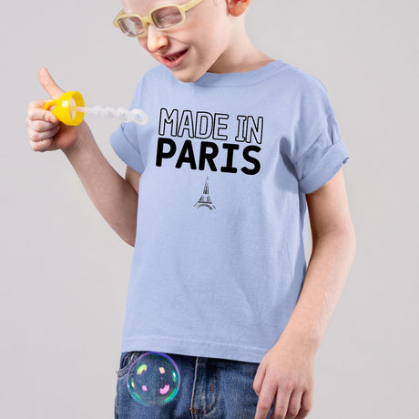 T-Shirt Enfant Made in Paris Bleu