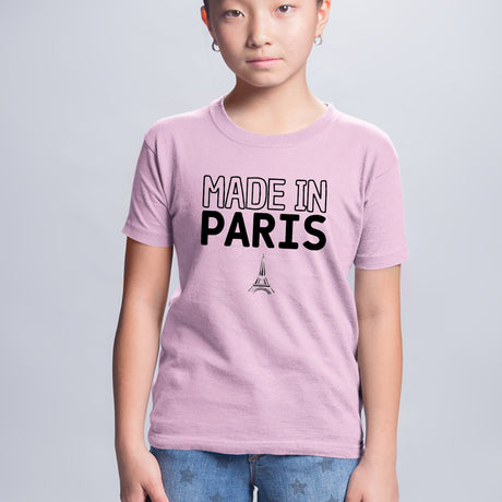 T-Shirt Enfant Made in Paris Rose