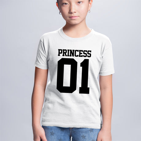 T-Shirt Enfant Princess 01 Blanc