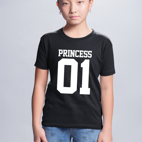 T-Shirt Enfant Princess 01 Noir