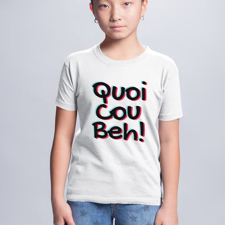 T-Shirt Enfant Quoicoubeh Blanc