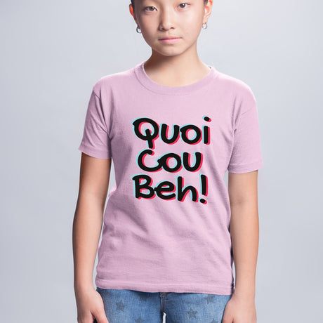 T-Shirt Enfant Quoicoubeh Rose