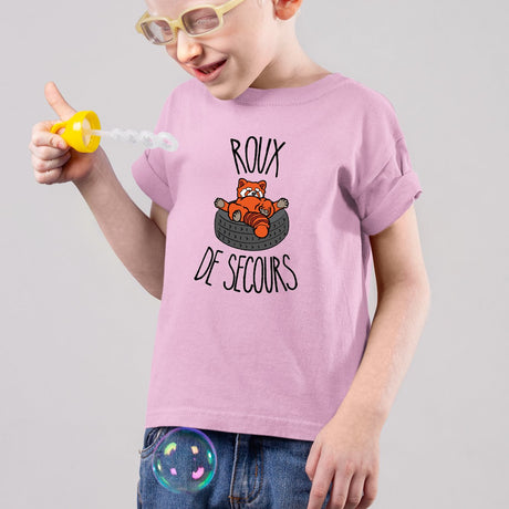T-Shirt Enfant Roux de secours Rose