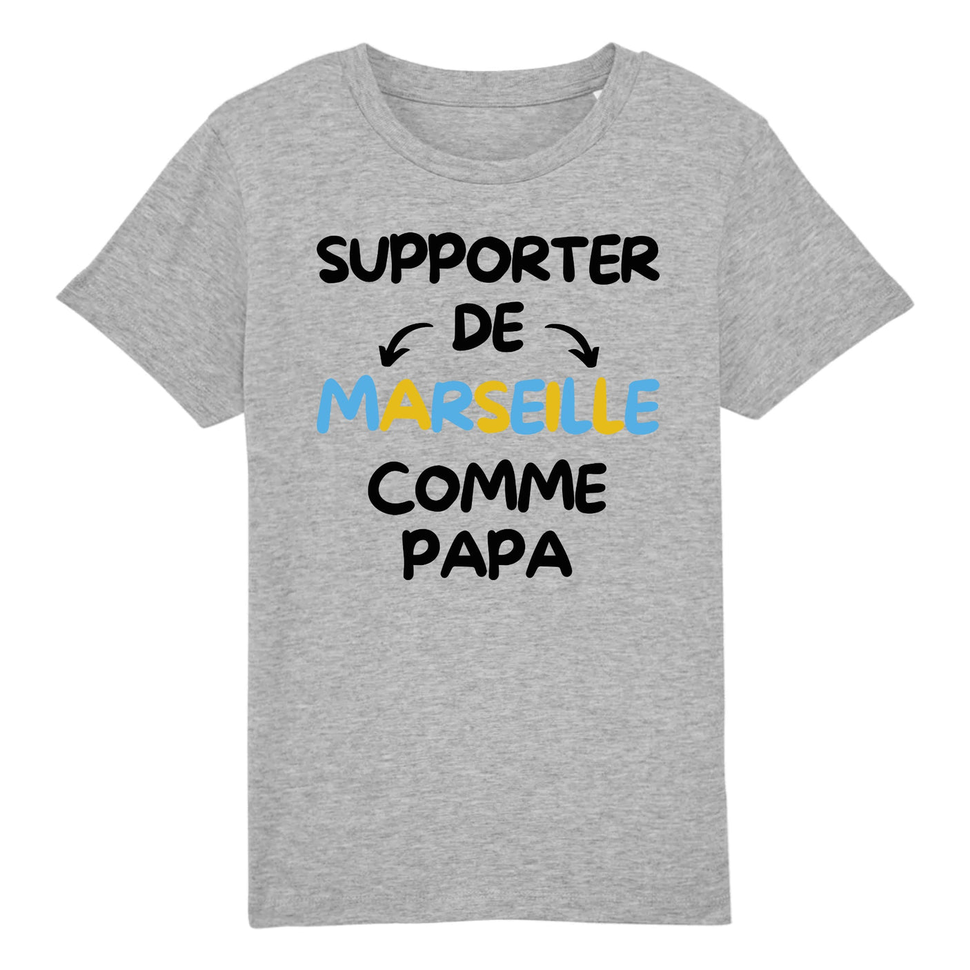 T-Shirt Enfant Supporter de Marseille comme papa 