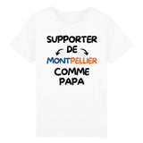 T-Shirt Enfant Supporter de Montpellier comme papa 