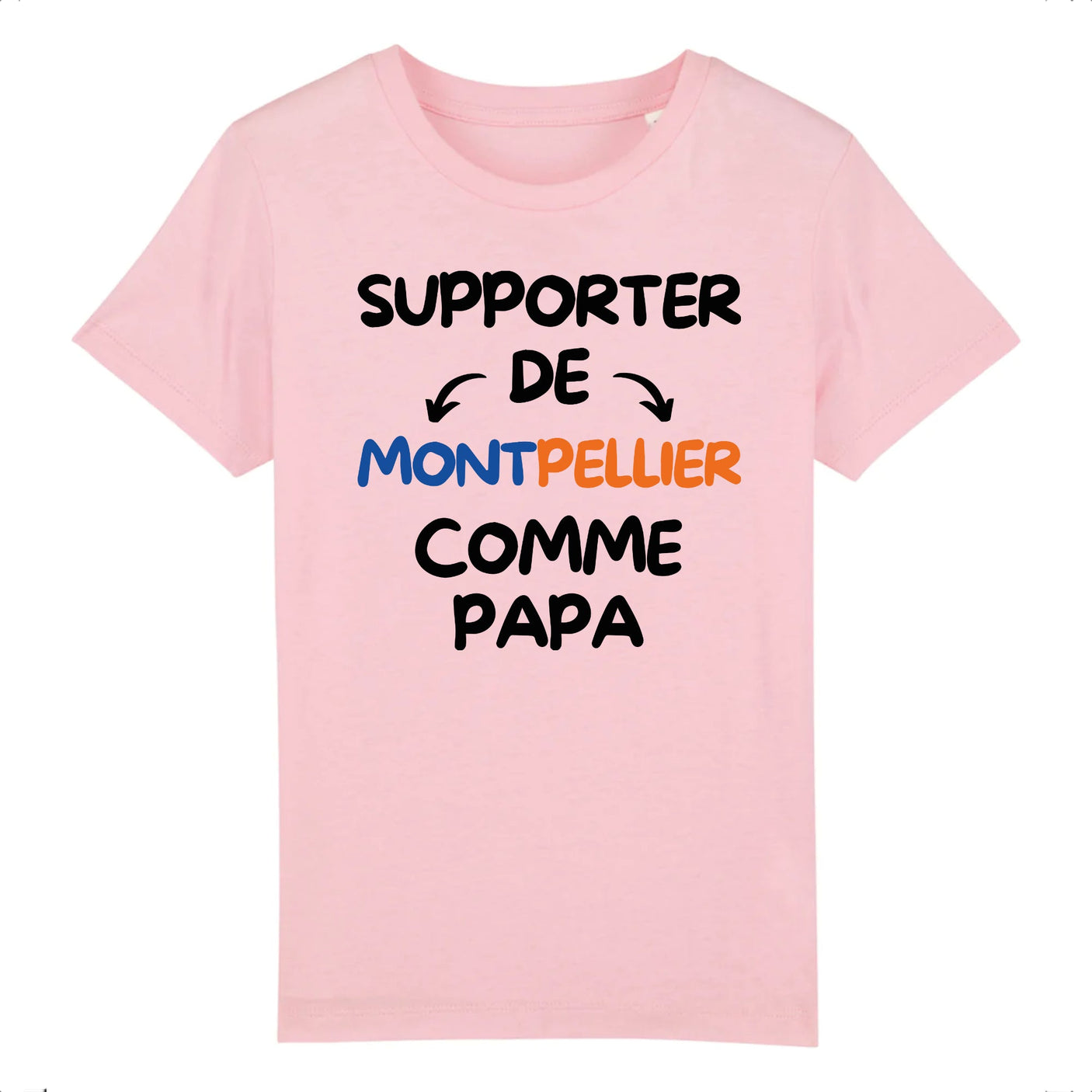 T-Shirt Enfant Supporter de Montpellier comme papa 
