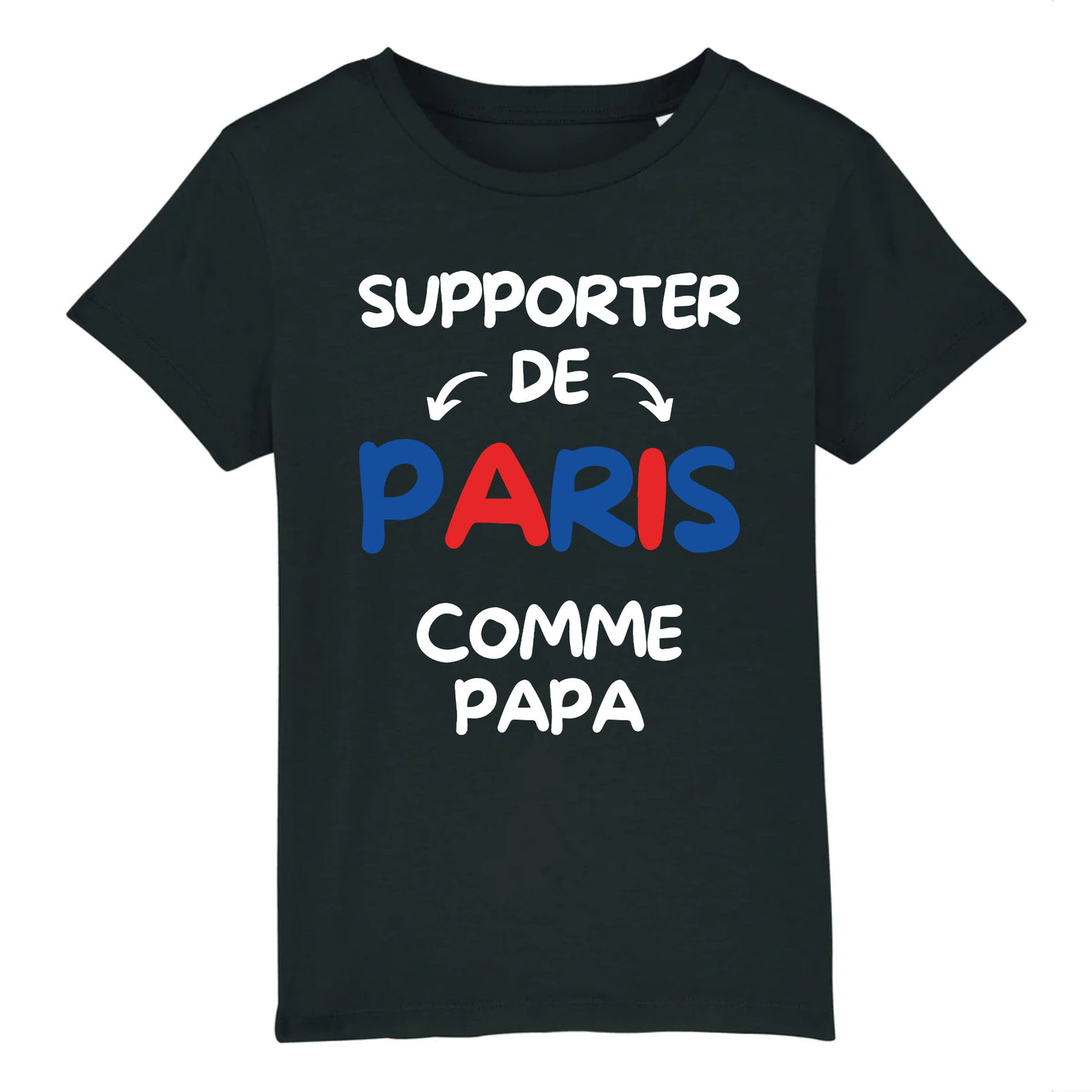 T-Shirt Enfant Supporter de Paris comme papa 
