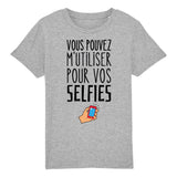 T-Shirt Enfant Vous pouvez m'utiliser pour vos selfies 