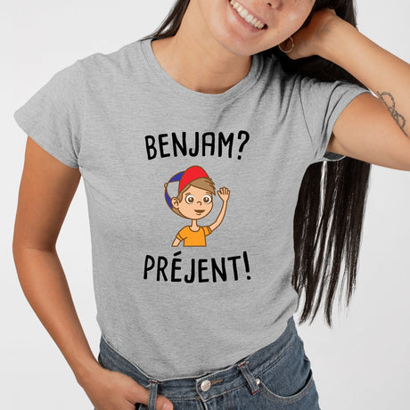 T-Shirt Femme Benjam prejent Gris