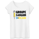 T-Shirt Femme Groupe sanguin O + Ricard 