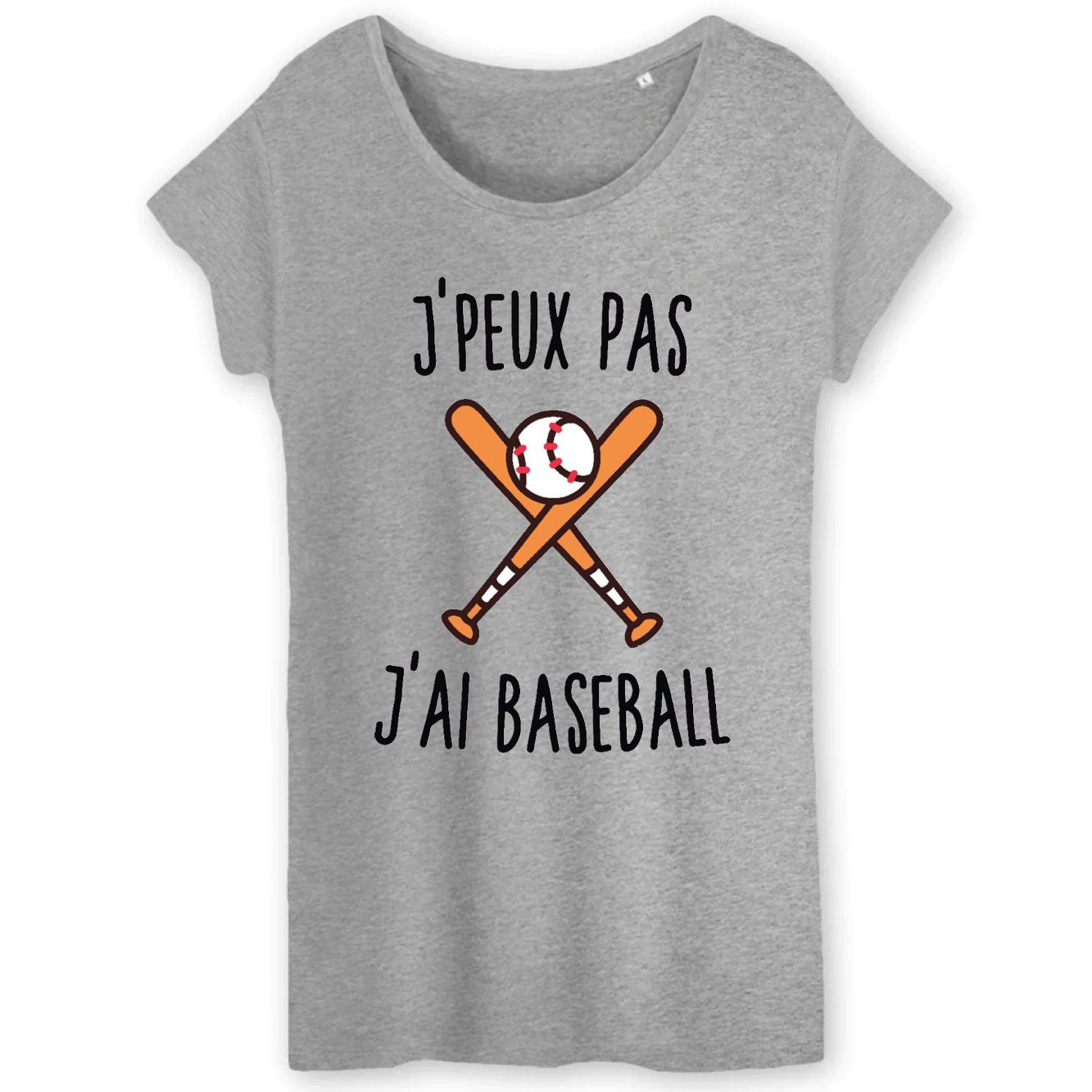 T-Shirt Femme J'peux pas j'ai baseball 