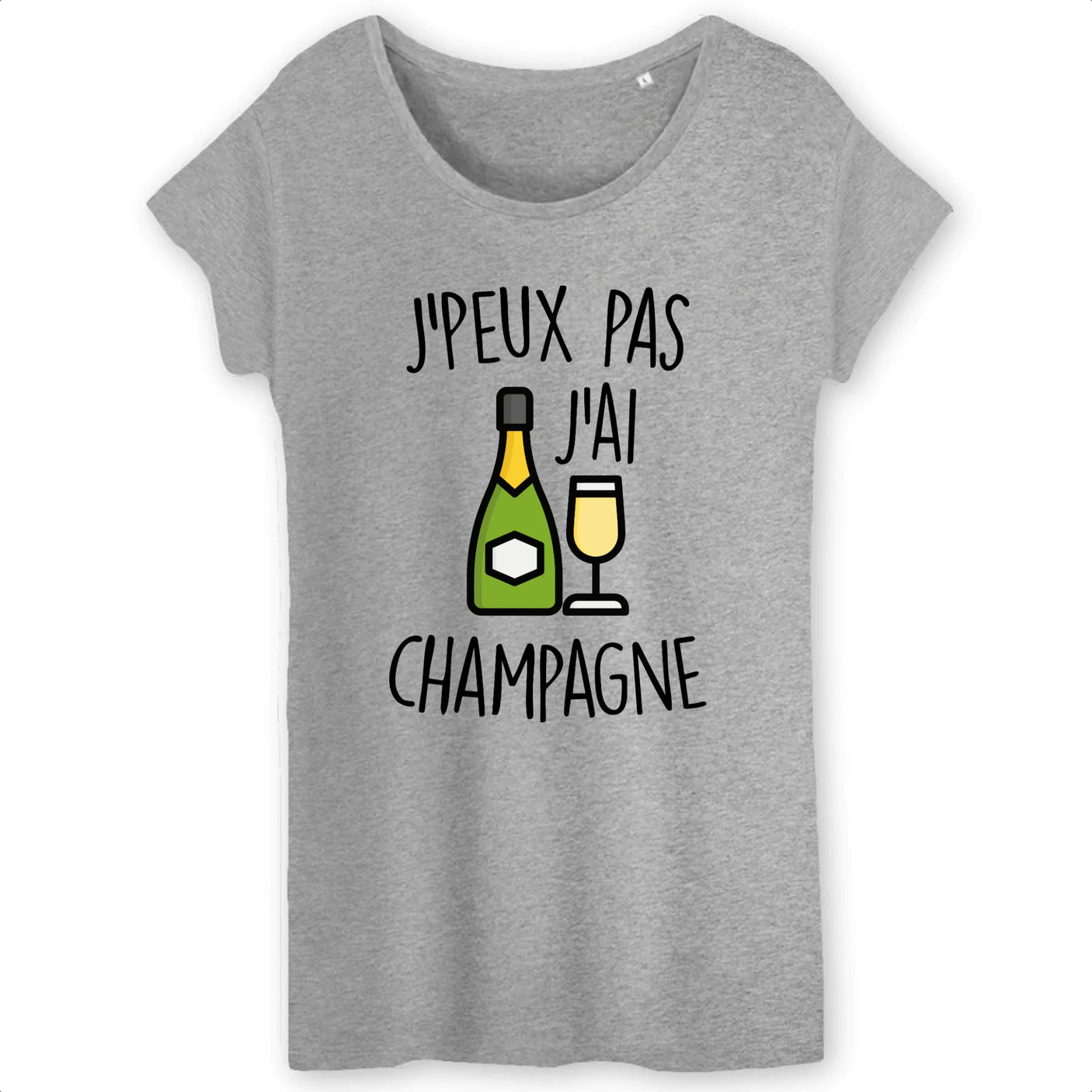 T-Shirt Femme J'peux pas j'ai champagne 