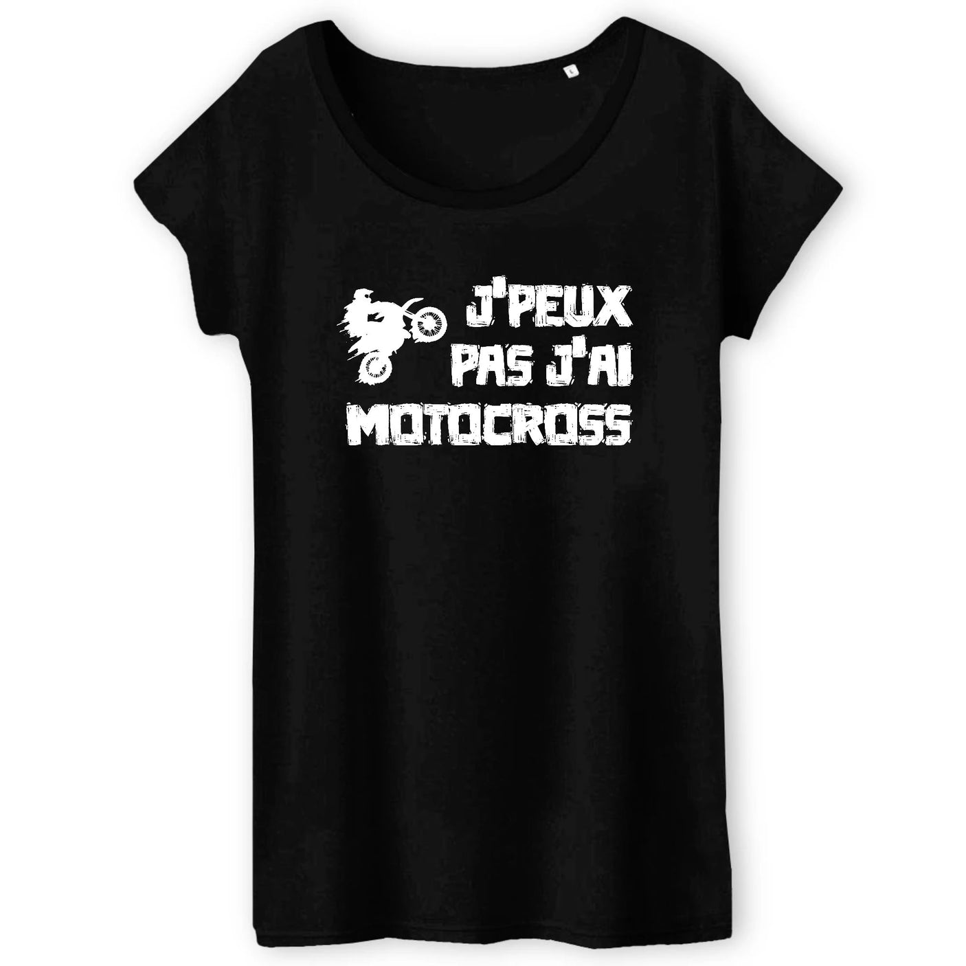 T-Shirt Femme J'peux pas j'ai motocross 