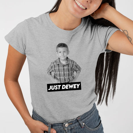 T-Shirt Femme Just Dewey Gris