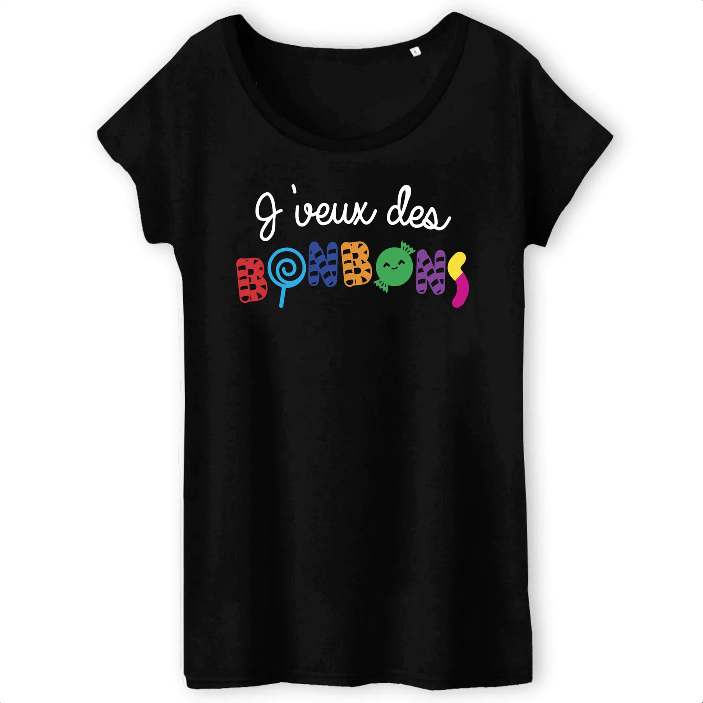 T-Shirt Femme J'veux des bonbons 