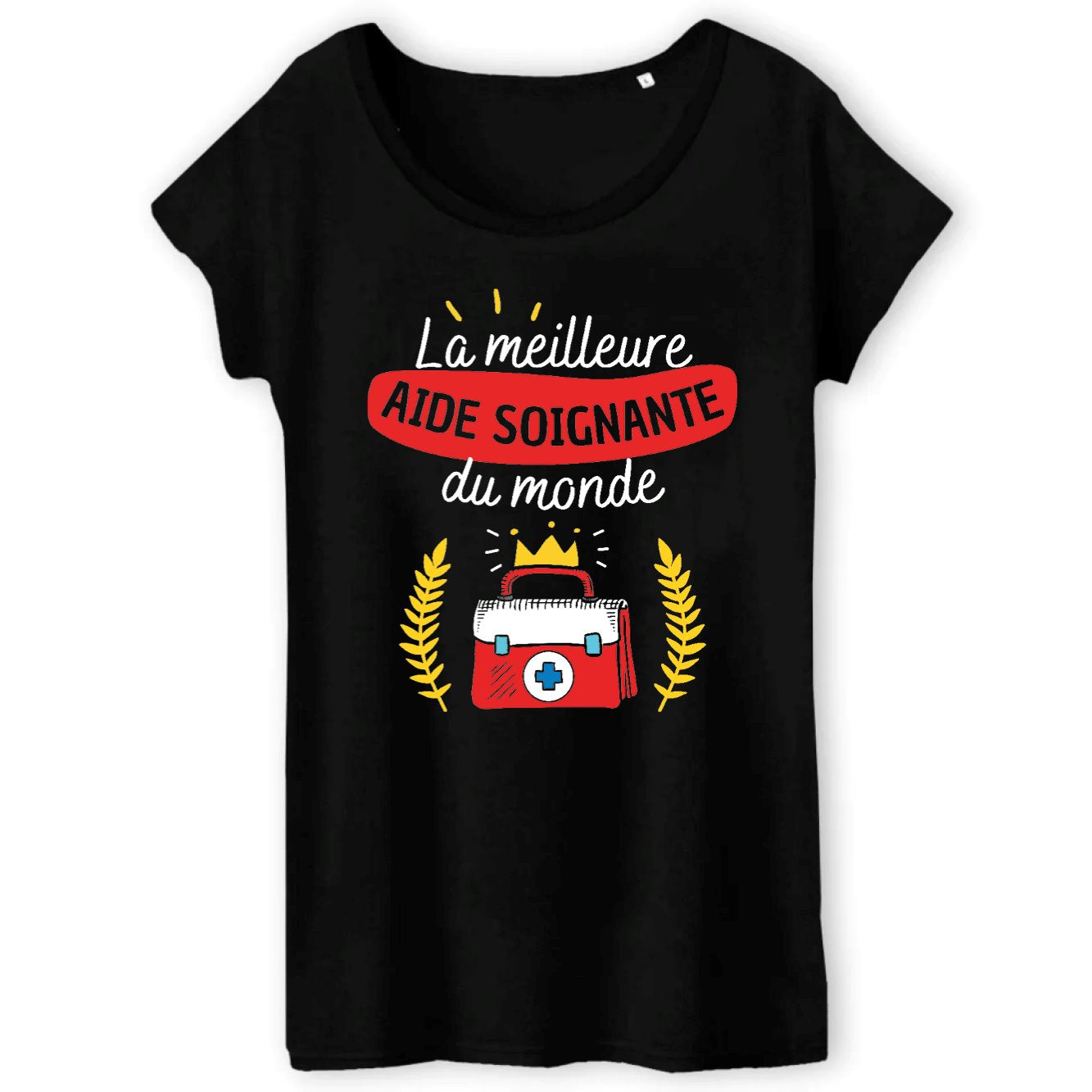 T-Shirt Femme La meilleure aide soignante du monde 