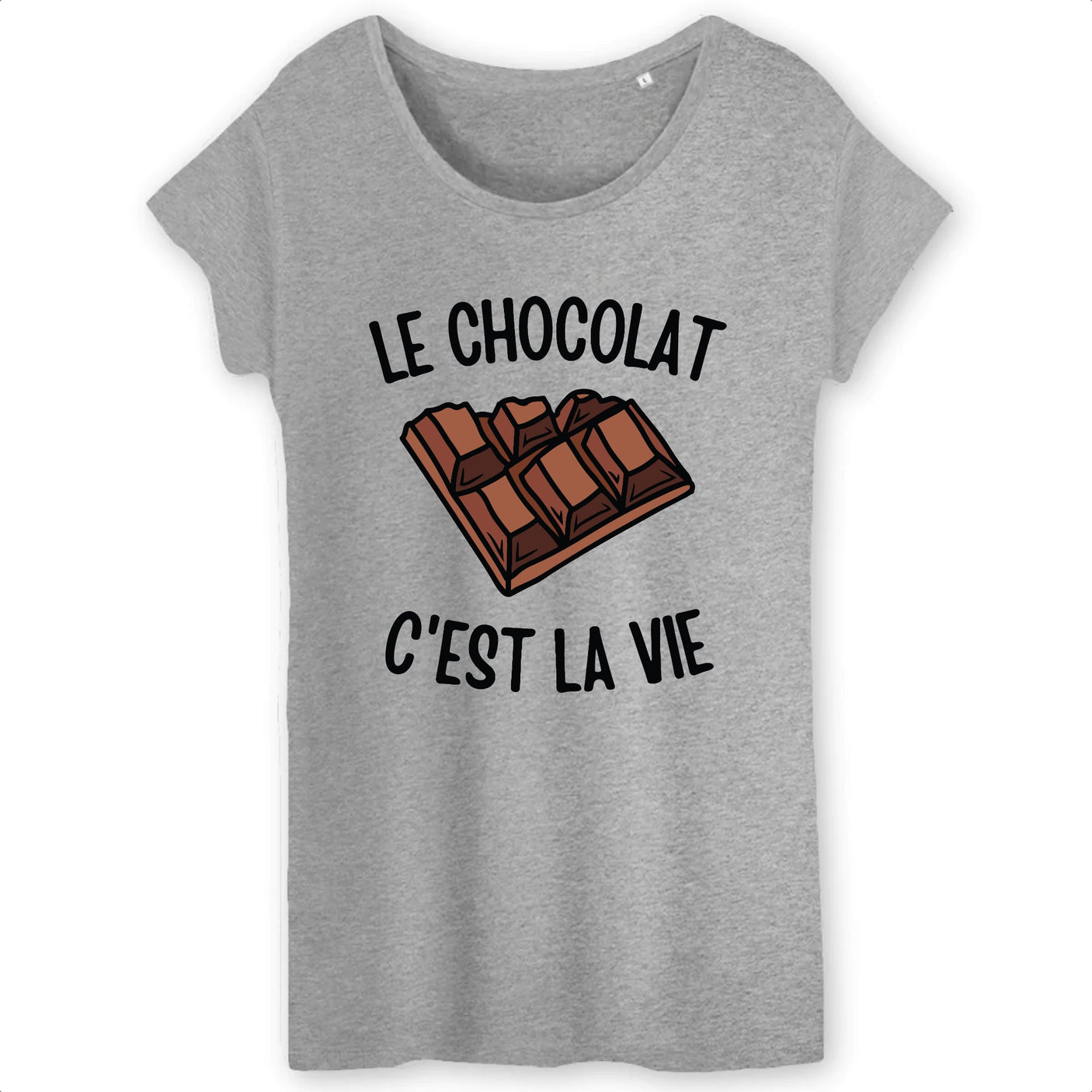T-Shirt Femme Le chocolat c'est la vie 