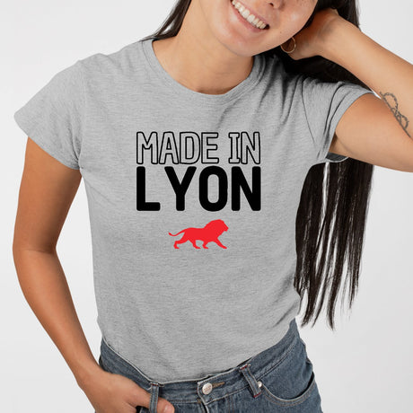 T-Shirt Femme Made in Lyon Gris