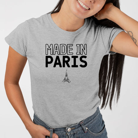 T-Shirt Femme Made in Paris Gris