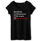 T-Shirt Femme Situation célibataire 