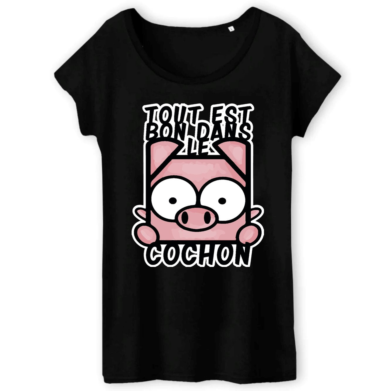 T-Shirt Femme Tout est bon dans le cochon 