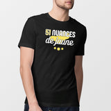 T-Shirt Homme 51 nuances de jaune Noir