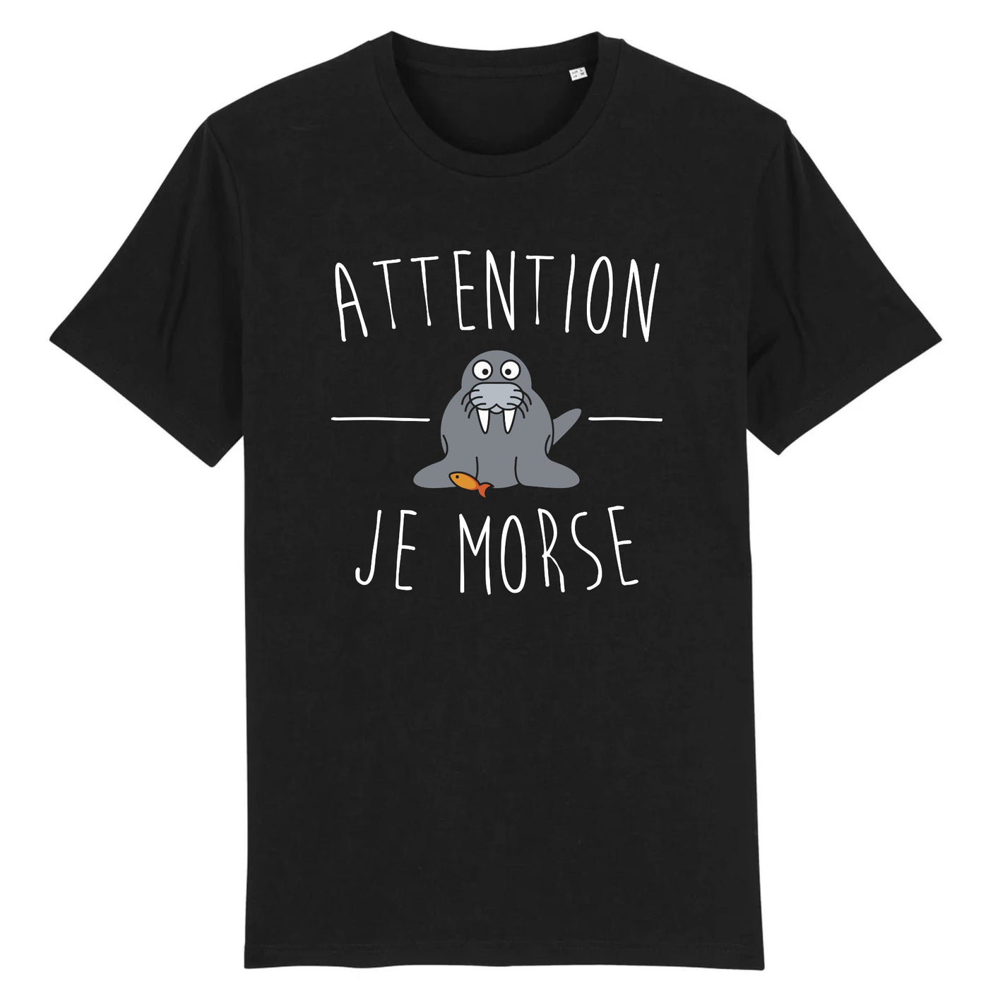 T-Shirt Homme Attention je mords 