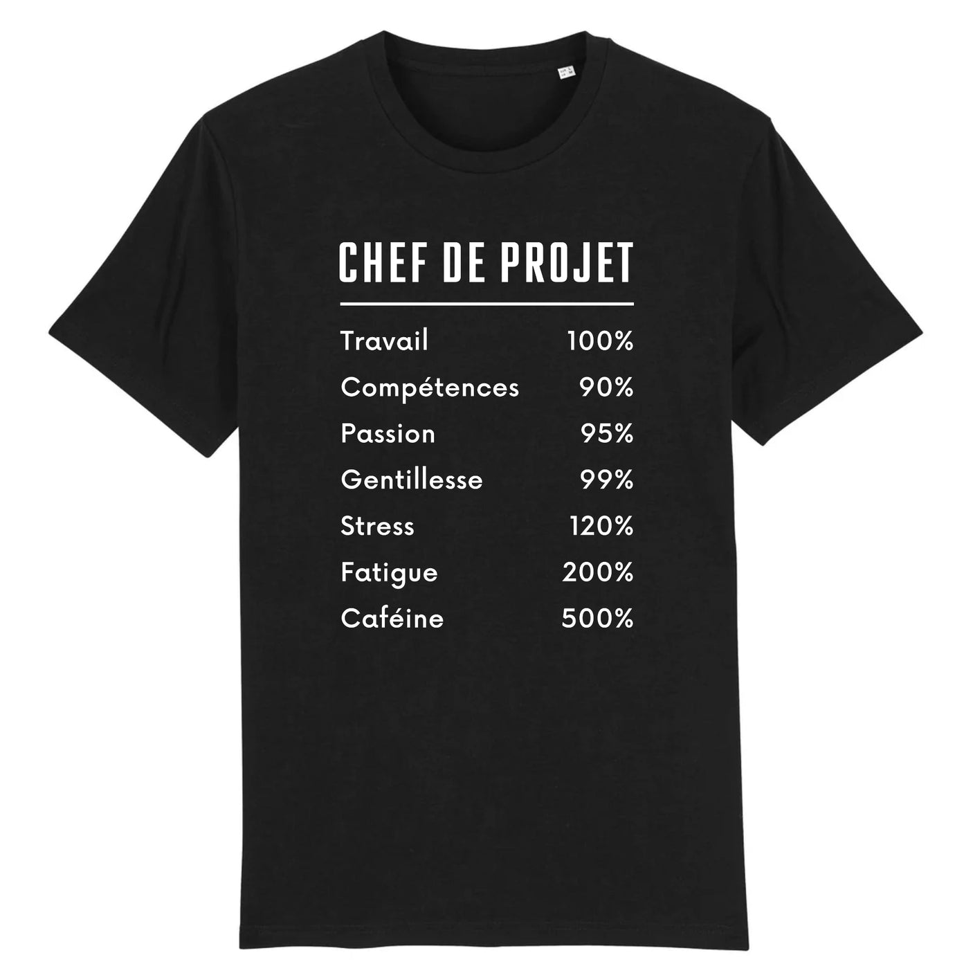 T-Shirt Homme Chef de projet 