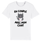 T-Shirt Homme En couple avec mon chat 