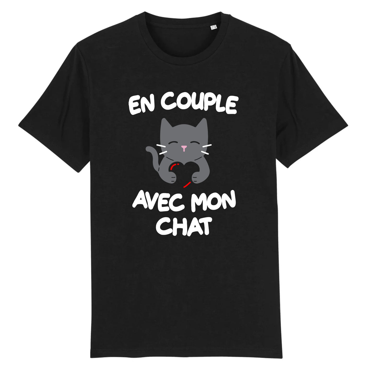 T-Shirt Homme En couple avec mon chat 