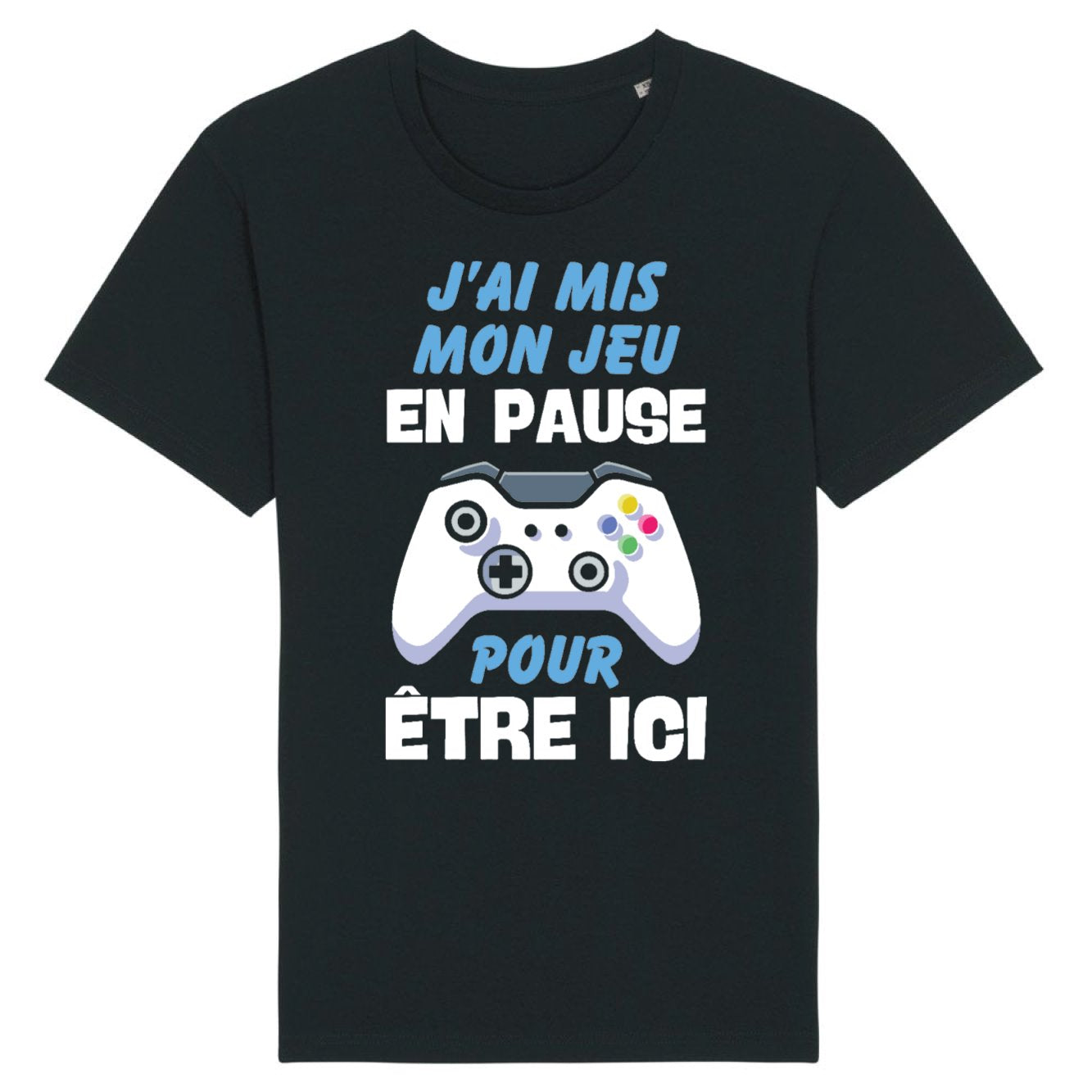 T-Shirt Homme J'ai mis mon jeu en pause pour être ici 