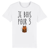 T-Shirt Homme Je bois pour 3 