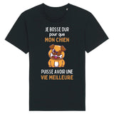 T-Shirt Homme Je bosse dur pour mon chien 