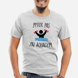 T-Shirt Homme J'peux pas j'ai aquagym Gris