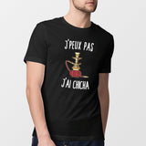 T-Shirt Homme J'peux pas j'ai chicha Noir