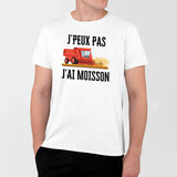 T-Shirt Homme J'peux pas j'ai moisson Blanc