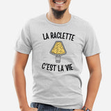 T-Shirt Homme La raclette c'est la vie Gris