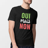 T-Shirt Homme Oui mais non Noir