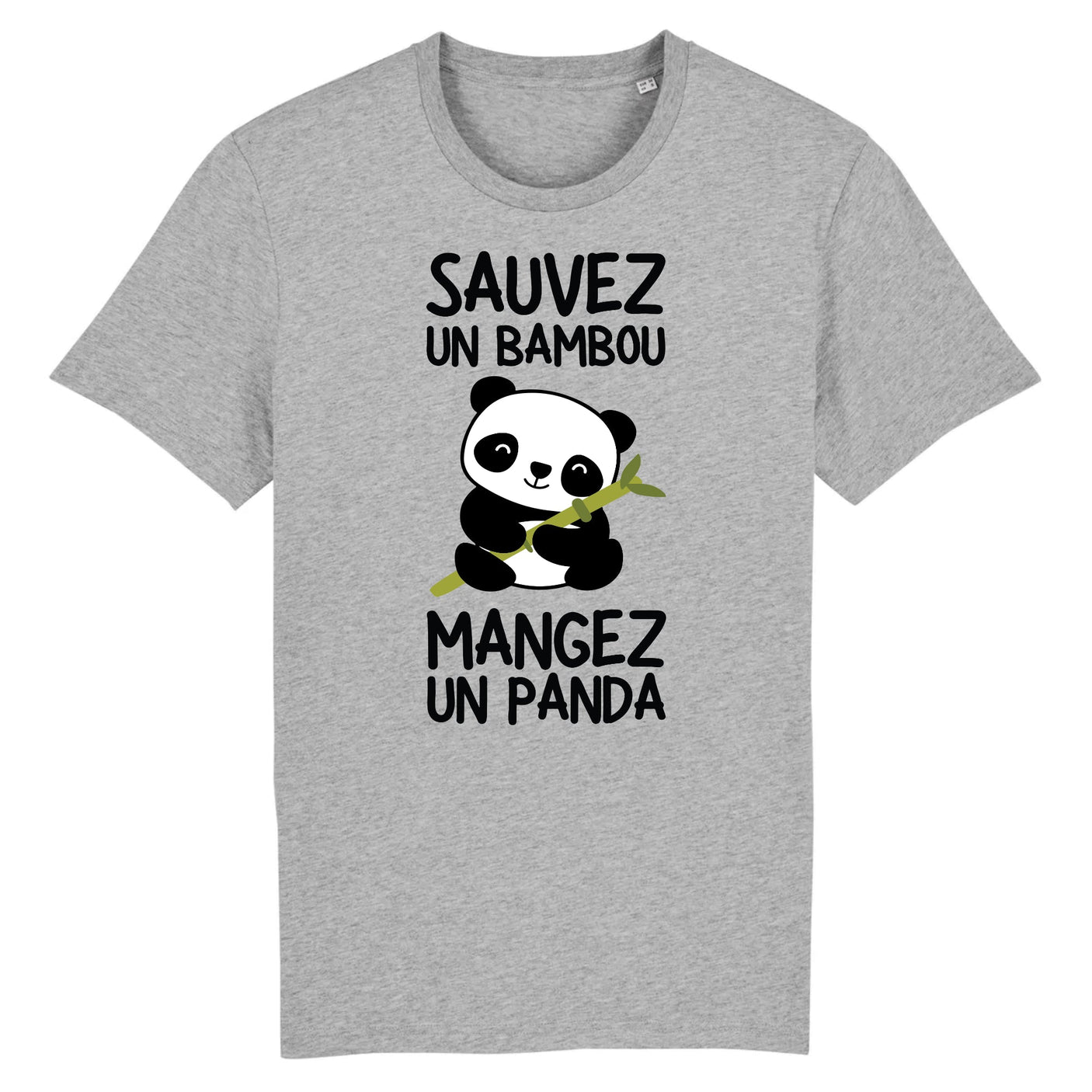 T-Shirt Homme Sauvez un bambou, mangez un panda 
