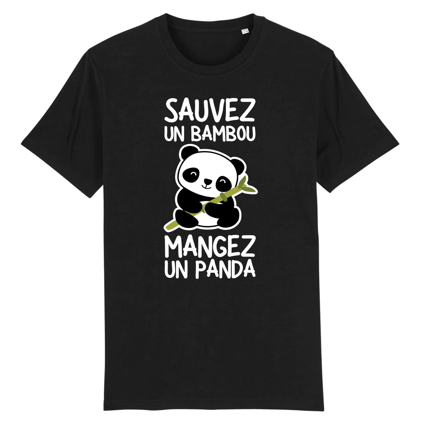 T-Shirt Homme Sauvez un bambou, mangez un panda 