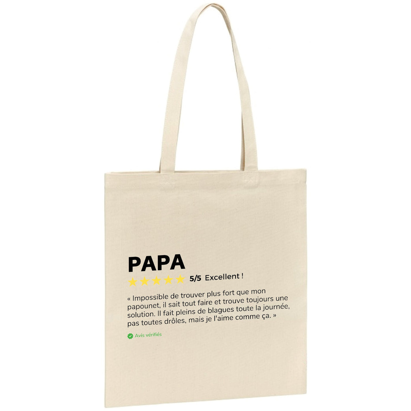 Tote bag Avis client Papa 