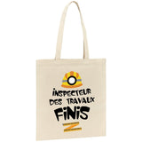 Tote bag Inspecteur des travaux finis 