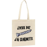 Tote bag J'peux pas j'ai clarinette 