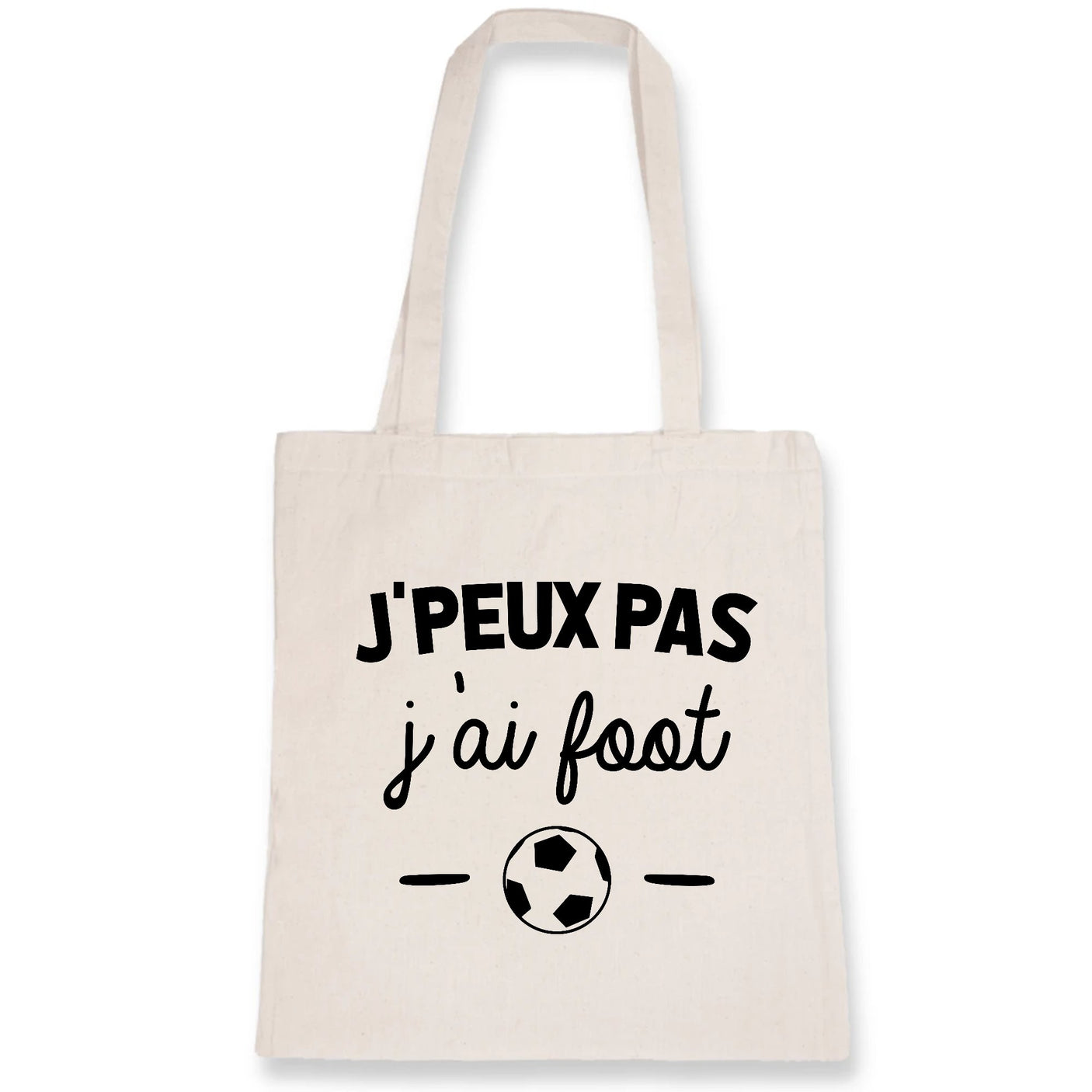 Tote bag J'peux pas j'ai foot 